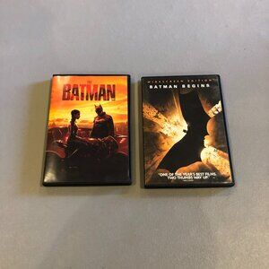 2 Batman Dvds- Batman 2022 & Batman Begins 2005
